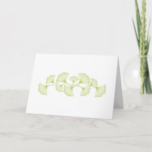 Carte Feuilles Ginko