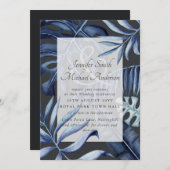Carte Feuilles  Mariages de la Marine tropicale Couples  (Devant / Derrière)