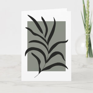 Carte Feuilles minimalistes