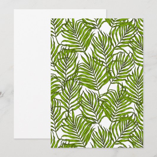 Carte Feuilles Palm (Devant / Derrière)