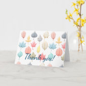 Carte Feuilles Pastel (Fleur jaune)