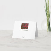 CARTE "FEUILLES ROUGES" (Dos)