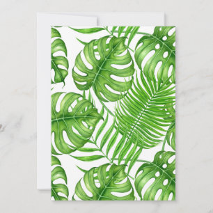 Carte Feuilles tropicaux