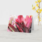 Carte Feuilles tropicaux (Fleur jaune)