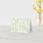 Carte Feuilles (Vertes) (Fleur jaune)
