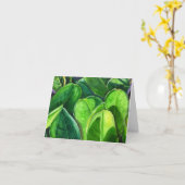 Carte Feuilles verts (Fleur jaune)