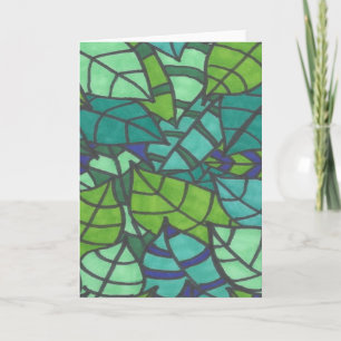 Carte Feuilles verts tropicaux