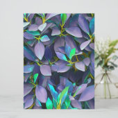 Carte Feuilles violets enchantés (Debout devant)