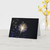 Carte Feux d'artifice (Fleur jaune)
