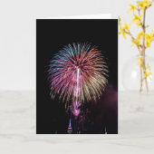Carte Feux d'artifice (Fleur jaune)