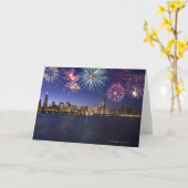 Carte Feux d'artifice au-dessus de l'horizon 2 de (Fleur jaune)