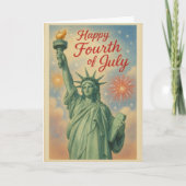 Carte Feux d'artifice de la statue de la Liberté (Devant)