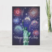 Carte Feux d'artifice du Jour de l'Indépendance (Devant)