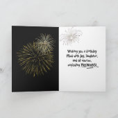 Carte Feux d'artifice pour 45e anniversaire (Intérieur)