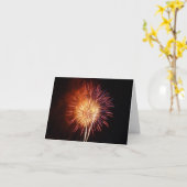Carte Feux d'artifice rouges, blancs et bleus I Patrioti (Fleur jaune)