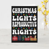 Carte Feux de Noël Droits de reproduction Pro-choix Fe (Fleur jaune)
