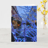 Carte Feux de Noël, Mayfair, Londres Royaume-Uni (Fleur jaune)