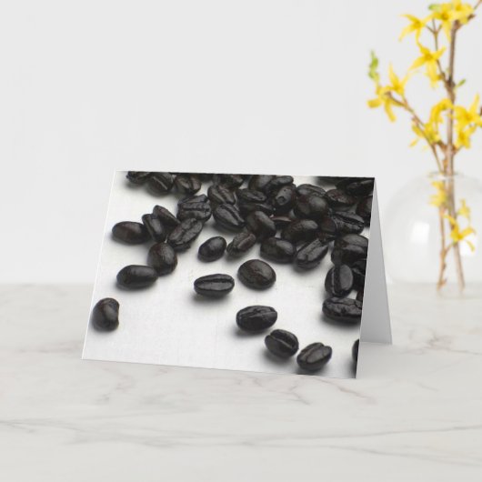 Carte Fèves de café (Fleur jaune)