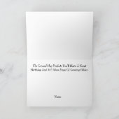 Carte Février, Valentine's, Ground Hog Birthday Card (Intérieur)
