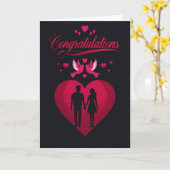 Carte Fiançailles (Fleur jaune)