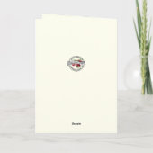 Carte Fiançailles catholiques fleurs de mariage (Dos)