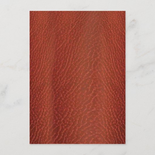 Carte Fiançailles d'art textile en cuir et daim (Dos)