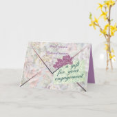 Carte fiançailles de boîtier (Fleur jaune)