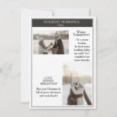 Carte Fiançailles de couverture du Magazine Christmas (Dos)