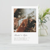 Carte Fiançailles de légende officiel Enregistrer l'invi (Debout devant)