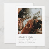 Carte Fiançailles de légende officiel Enregistrer l'invi (Devant / Derrière)