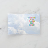 Carte Fiançailles de messages gonflés (Intérieur)