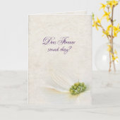 Carte Fiançailles enregistrer la fleur de date (Fleur jaune)