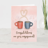 Fiançailles Félicitations Café parfait mélange
