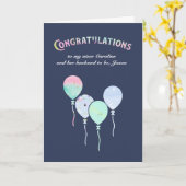 Carte Fiançailles Félicitations Pour Une Nièce (Fleur jaune)