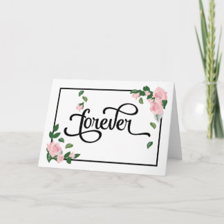 Carte Fiançailles - Forever Will Look Beautiful sur vous