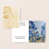 Carte fiançailles Gold Small Invitation (Affichage)