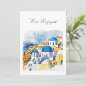 Carte Fiançailles méditerranéenne (Debout devant)