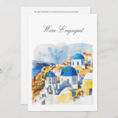 Carte Fiançailles méditerranéenne (Devant / Derrière)