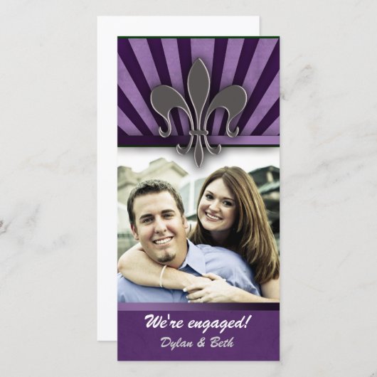 Carte fiançailles NOLA (Devant / Derrière)