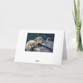 Carte fiançailles Otter (Dos)