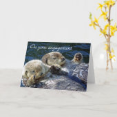 Carte fiançailles Otter (Fleur jaune)