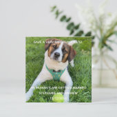 Carte Fiançailles Photo de Chien Save The Date (Debout devant)