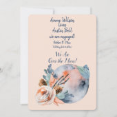 Carte Fiançailles sur la lune (Devant)