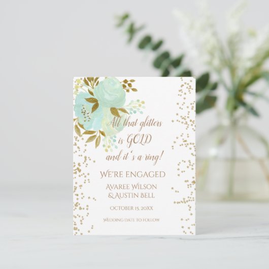 Carte Fiançailles Toutes ces parties scintillant sont en (Debout devant)