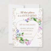 Carte Fiançailles Toutes ces parties scintillant sont un (Devant)