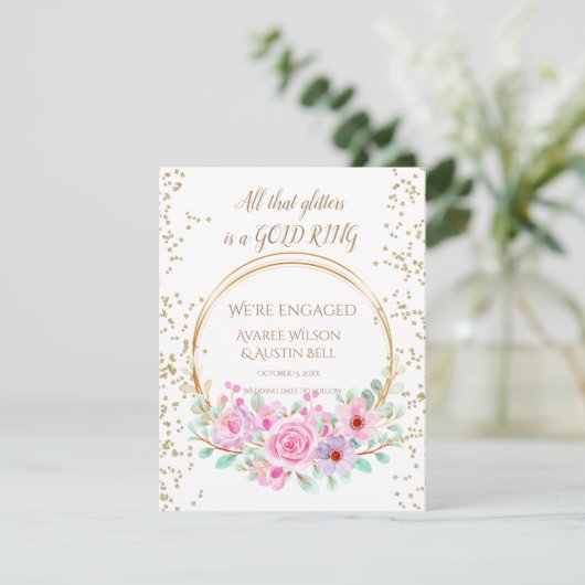 Carte Fiançailles Toutes ces parties scintillant sont un (Debout devant)