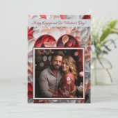 Carte Fiançailles Valentine's Day Lovecore Personnalisé  (Debout devant)