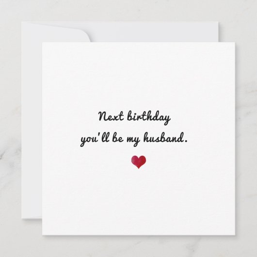 Carte fiance amour romantique coeur mignon heureux anniv (Devant)