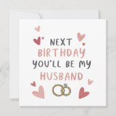 Carte Fiance Anniversaire (Devant)