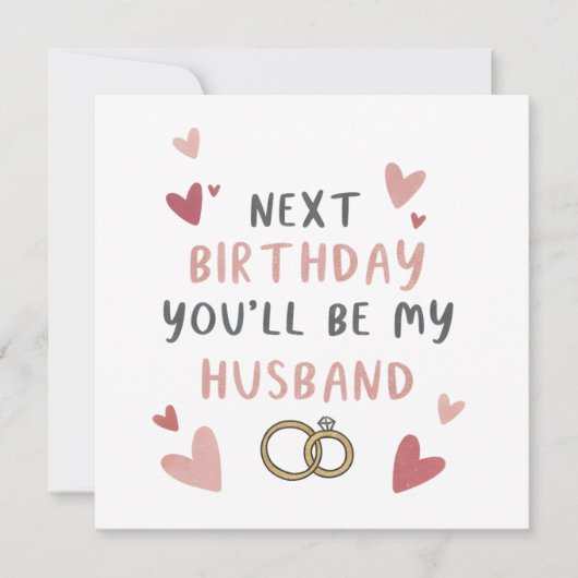 Carte Fiance Anniversaire (Devant)